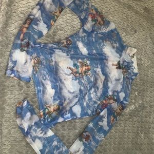 Sheer angel shirt